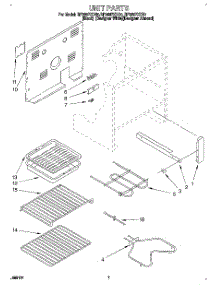 06 - Unit, Lit / Optional parts for Whirlpool Range RF385PXDQ0 from AppliancePartsPros.com