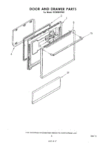 04 - Door And Drawer parts for Whirlpool Range RF3600XPW0 from AppliancePartsPros.com