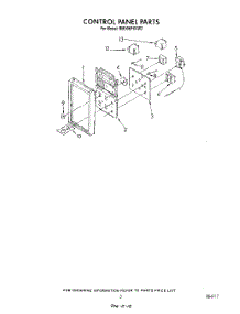 03 - Control Panel parts for Whirlpool Range RM996PXVW2 from AppliancePartsPros.com