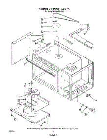 09 - Stirrer Drive parts for Whirlpool Range RM996PXVW3 from AppliancePartsPros.com