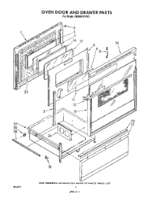 04 - Oven Door And Drawer parts for Whirlpool Range RM988PXVW3 from AppliancePartsPros.com