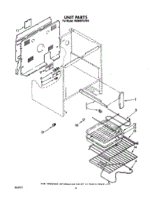 05 - Unit parts for Whirlpool Range RM988PXVW5 from AppliancePartsPros.com