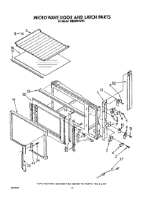 10 - Microwave Door And Latch, Optional parts for Whirlpool Range RM988PXVW5 from AppliancePartsPros.com