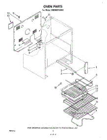 05 - Oven (Continued) parts for Whirlpool Range RM988PXKW0 from AppliancePartsPros.com