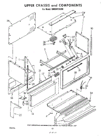06 - Upper Chassis And Components parts for Whirlpool Range RM988PXKW0 from AppliancePartsPros.com