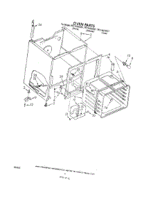 05 - Oven parts for Whirlpool Range RF3615XWW1 from AppliancePartsPros.com