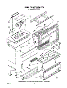 06 - Upper Chassis parts for Whirlpool Range RM988PXVW4 from AppliancePartsPros.com