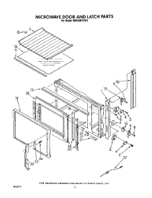 10 - Microwave Door And Latch, Optional parts for Whirlpool Range RM988PXVW4 from AppliancePartsPros.com