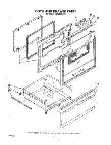 04 - Door And Drawer parts for Whirlpool Range RM978BXPW1 from AppliancePartsPros.com