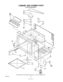 10 - Cabinet And Stirrer , Literature parts for Whirlpool Range RM978BXPW1 from AppliancePartsPros.com