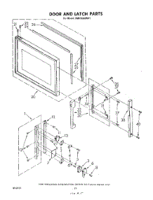 11 - Door And Latch parts for Whirlpool Range RM978BXPW1 from AppliancePartsPros.com