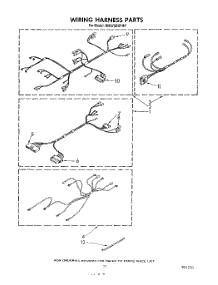 12 - Wiring Harness parts for Whirlpool Range RM978BXPW1 from AppliancePartsPros.com