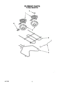 04 - Element parts for Whirlpool Range RM980PXYW0 from AppliancePartsPros.com