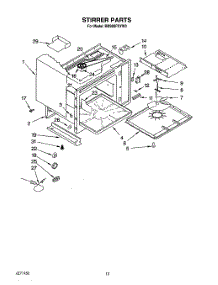 12 - Stirrer parts for Whirlpool Range RM980PXYW0 from AppliancePartsPros.com