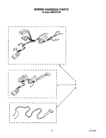 13 - Wiring Harness parts for Whirlpool Range RM980PXYW0 from AppliancePartsPros.com