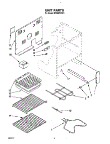 05 - Unit, Lit / Optional parts for Whirlpool Range RF385PXYW1 from AppliancePartsPros.com