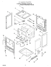 03 - Chassis parts for Whirlpool Range RF372BXEQ0 from AppliancePartsPros.com