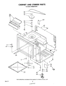 09 - Cabinet And Stirrer , Literature parts for Whirlpool Range RM988PXPW1 from AppliancePartsPros.com