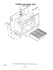 11 - Cabinet And Hinge parts for Whirlpool Range RM988PXPW1 from AppliancePartsPros.com