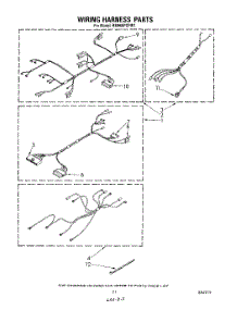12 - Wiring Harness parts for Whirlpool Range RM988PXPW1 from AppliancePartsPros.com