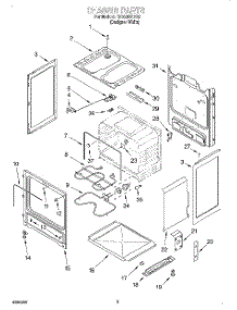 03 - Chassis parts for Whirlpool Range RF360BXEQ0 from AppliancePartsPros.com