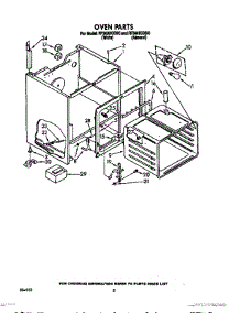 06 - Oven parts for Whirlpool Range RF360BXXW0 from AppliancePartsPros.com
