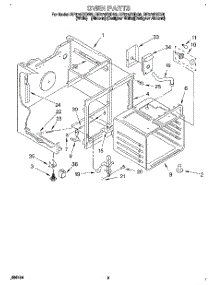 04 - Oven parts for Whirlpool Range RF374PXDZ0 from AppliancePartsPros.com