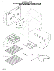 05 - Unit parts for Whirlpool Range RF374PXDZ0 from AppliancePartsPros.com