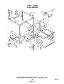 04 - Oven parts for Whirlpool Range RF385PXWW2 from AppliancePartsPros.com