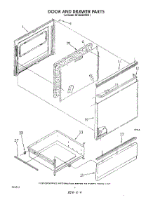 04 - Door And Drawer parts for Whirlpool Range RF360BXWW1 from AppliancePartsPros.com