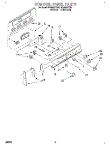 02 - Control Panel parts for Whirlpool Range RF360BXYW2 from AppliancePartsPros.com