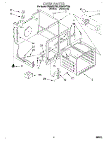03 - Oven parts for Whirlpool Range RF360BXYW2 from AppliancePartsPros.com
