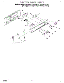 04 - Control Panel parts for Whirlpool Range RF375PXYN3 from AppliancePartsPros.com