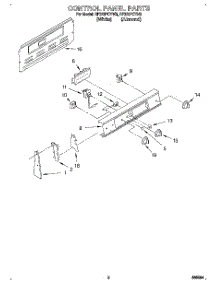 02 - Control Panel parts for Whirlpool Range RF375PCYW3 from AppliancePartsPros.com