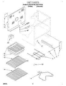 04 - Unit, Lit / Optional parts for Whirlpool Range RF377PXYW2 from AppliancePartsPros.com