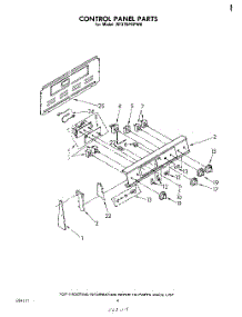03 - Control Panel parts for Whirlpool Range RF375PXPW0 from AppliancePartsPros.com