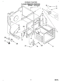 03 - Oven parts for Whirlpool Range RF360BXDW0 from AppliancePartsPros.com