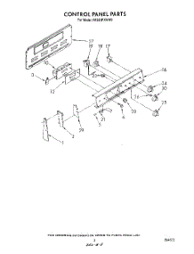 03 - Control Panel parts for Whirlpool Range RF385PXWW0 from AppliancePartsPros.com