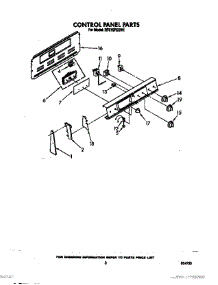 03 - Control Panel parts for Whirlpool Range RF375PXXW1 from AppliancePartsPros.com
