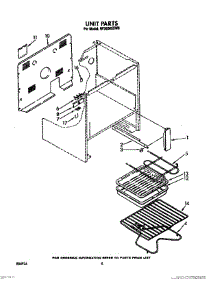 05 - Unit, Lit / Optional parts for Whirlpool Range RF3600XXW0 from AppliancePartsPros.com