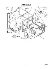 04 - Oven parts for Whirlpool Range RF370PXYW0 from AppliancePartsPros.com