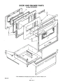 04 - Door And Drawer parts for Whirlpool Range RF375PXPW1 from AppliancePartsPros.com