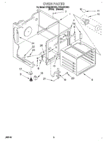 03 - Oven parts for Whirlpool Range RF362BBDW0 from AppliancePartsPros.com