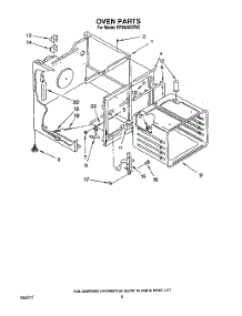06 - Oven parts for Whirlpool Range RF3600XXW2 from AppliancePartsPros.com