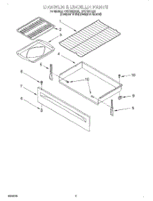 04 - Drawer And Broiler parts for Whirlpool Range RF372BXEZ0 from AppliancePartsPros.com