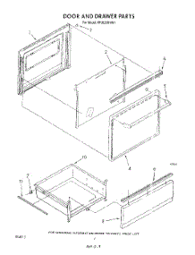 04 - Door And Drawer parts for Whirlpool Range RF3620XVW1 from AppliancePartsPros.com
