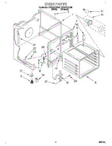 03 - Oven parts for Whirlpool Range RF370PXDN0 from AppliancePartsPros.com