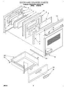 04 - Door And Drawer parts for Whirlpool Range RF370PXDN0 from AppliancePartsPros.com