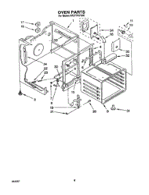 06 - Oven parts for Whirlpool Range RF377PXYW0 from AppliancePartsPros.com