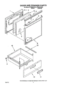 05 - Door And Drawer parts for Whirlpool Range RF360BXXW3 from AppliancePartsPros.com